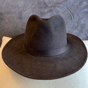Gray Wide Brim Fedora